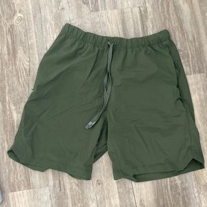 Olive green Fabletics shorts